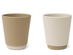 Liewood oat/sandy mix cup Rachel silicone (2-pack)